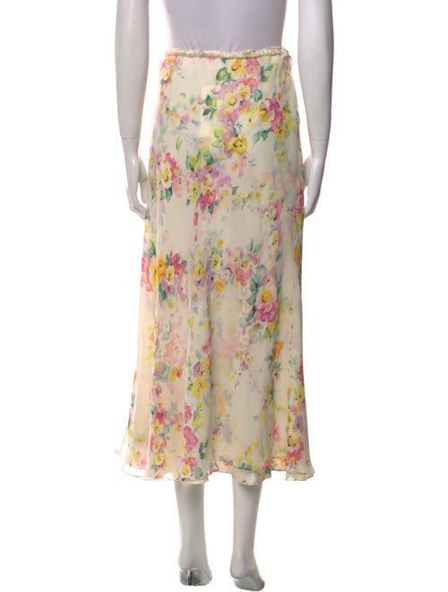 Escada Silk Midi Length Skirt