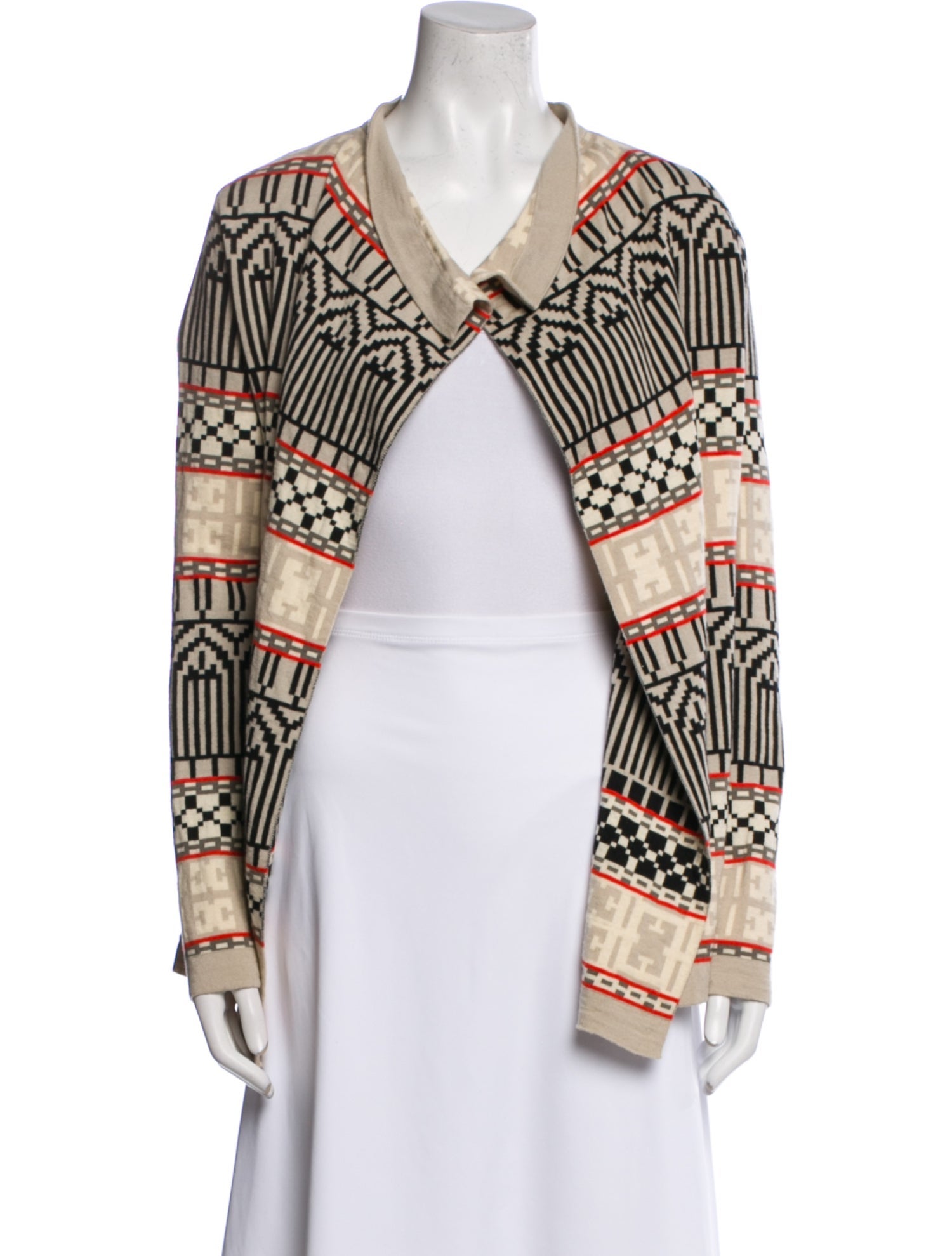 Escada Virgin Wool Printed Bolero