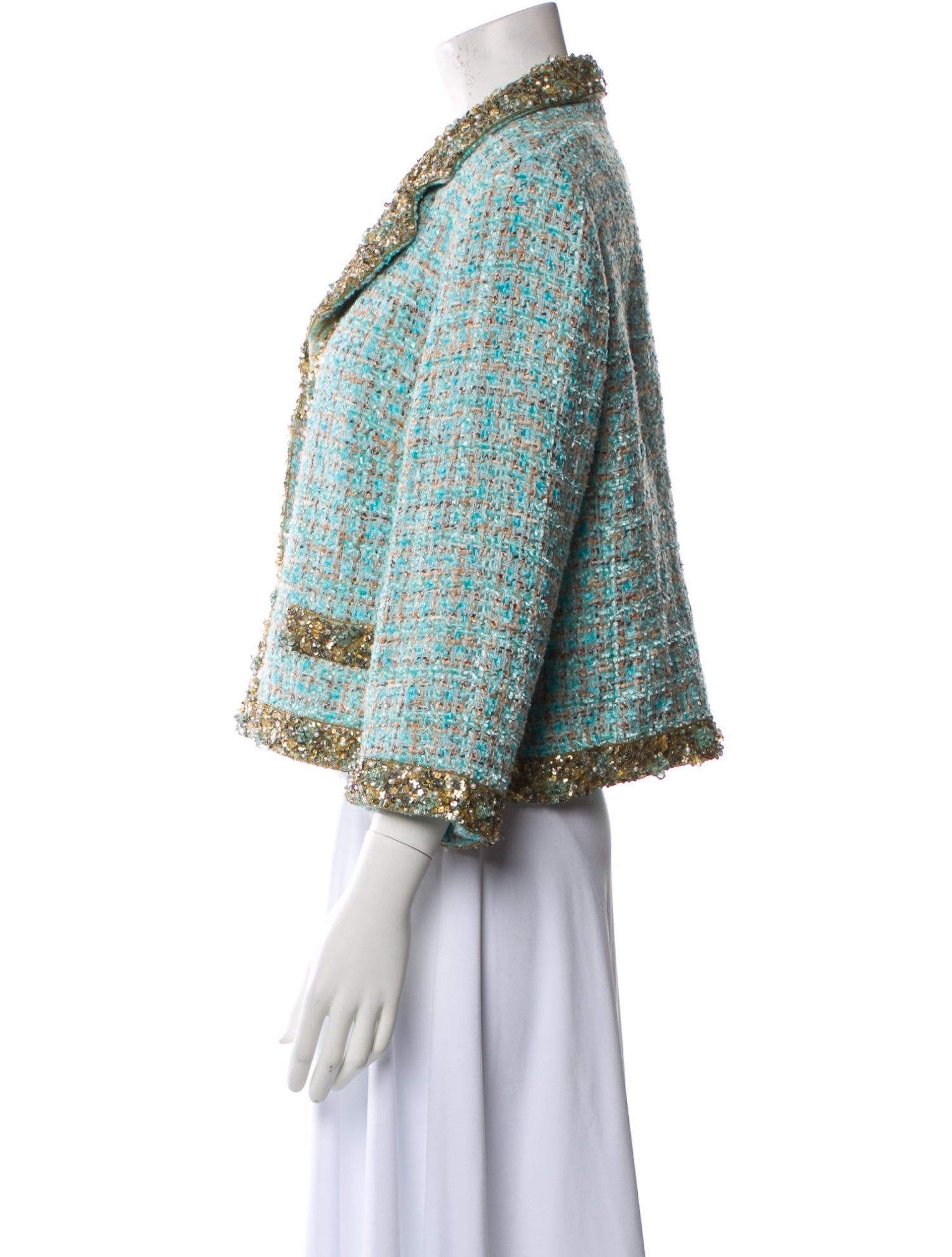 Escada Tweed Pattern Evening Jacket