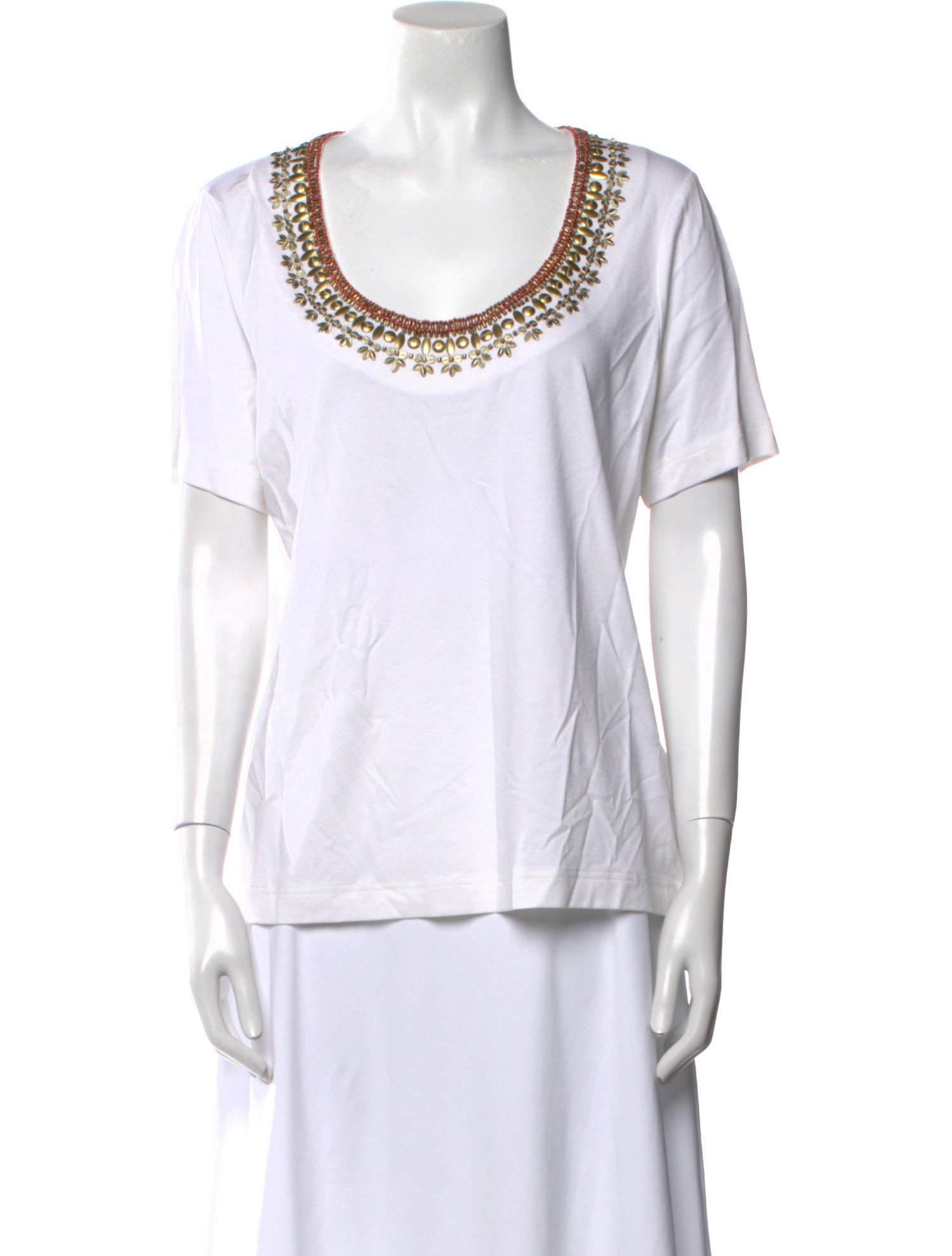 Escada Scoop Neck Short Sleeve T-Shirt