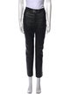 Escada Lambskin Straight Leg Pants