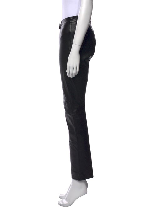 Escada Lambskin Straight Leg Pants