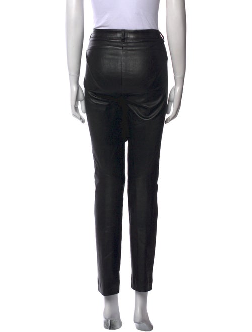 Escada Lambskin Straight Leg Pants