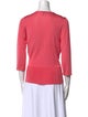 Escada Cowl Neck Three-Quarter Sleeve Blouse