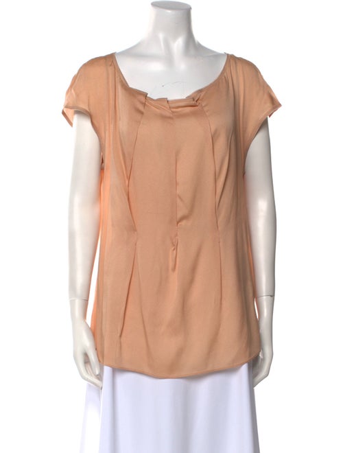 Escada Silk Scoop Neck Blouse
