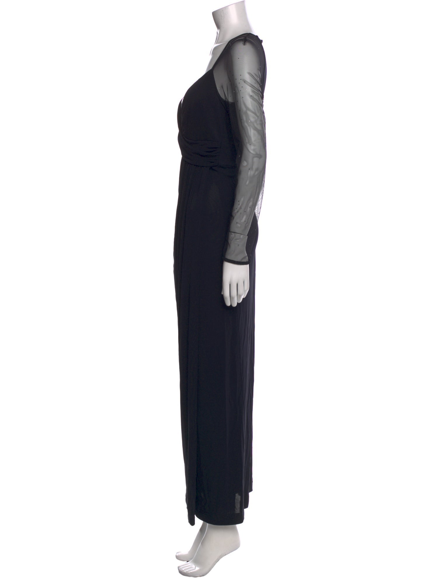 Escada V-Neck Long Dress