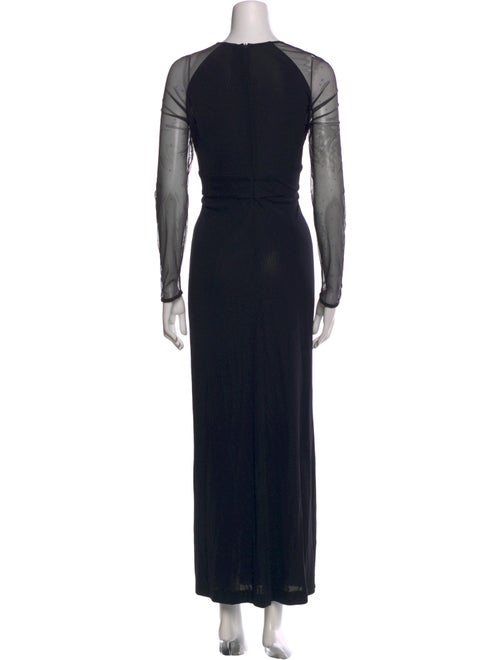 Escada V-Neck Long Dress