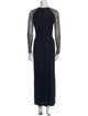 Escada V-Neck Long Dress