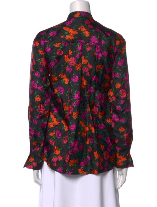 Escada Silk Floral Print Blouse