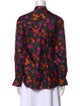 Escada Silk Floral Print Blouse