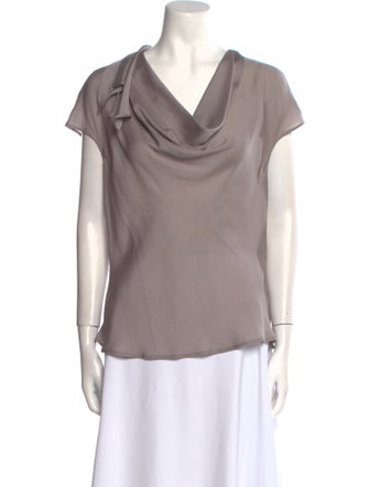 Escada Silk Cowl Neck Top