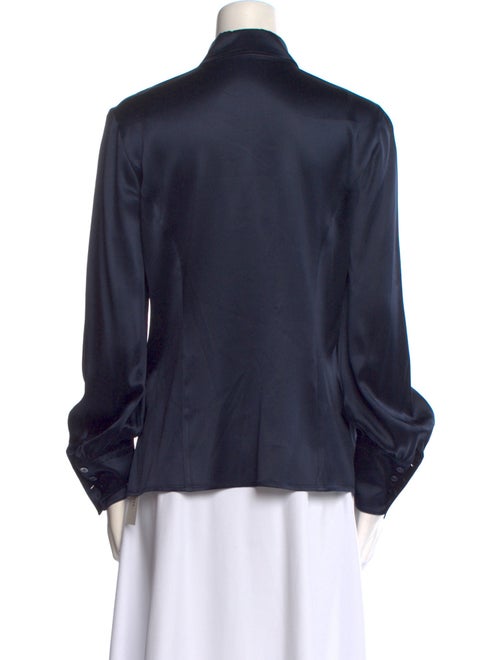 Escada Silk Long Sleeve Button-Up Top