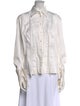 Escada Three-Quarter Sleeve Button-Up Top