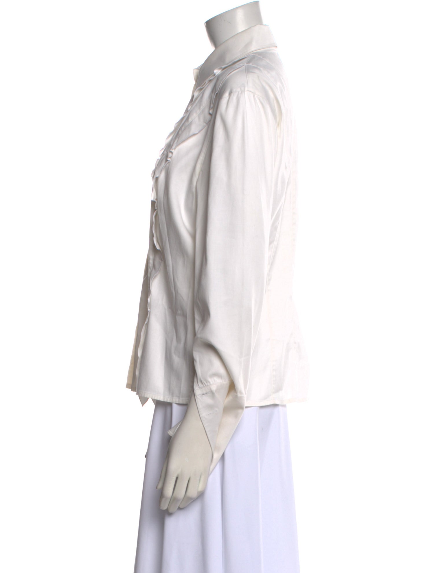 Escada Three-Quarter Sleeve Button-Up Top