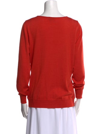 Escada Virgin Wool Scoop Neck Sweater
