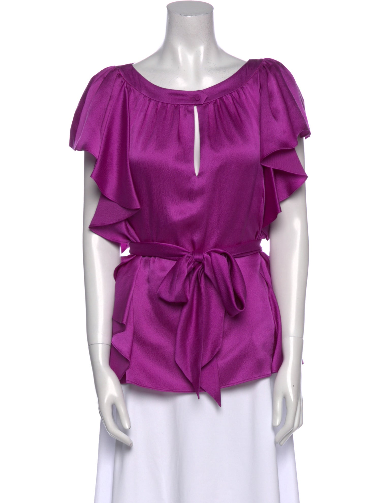 Escada Silk Scoop Neck Blouse