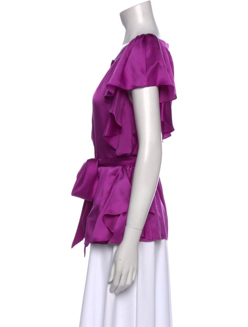 Escada Silk Scoop Neck Blouse