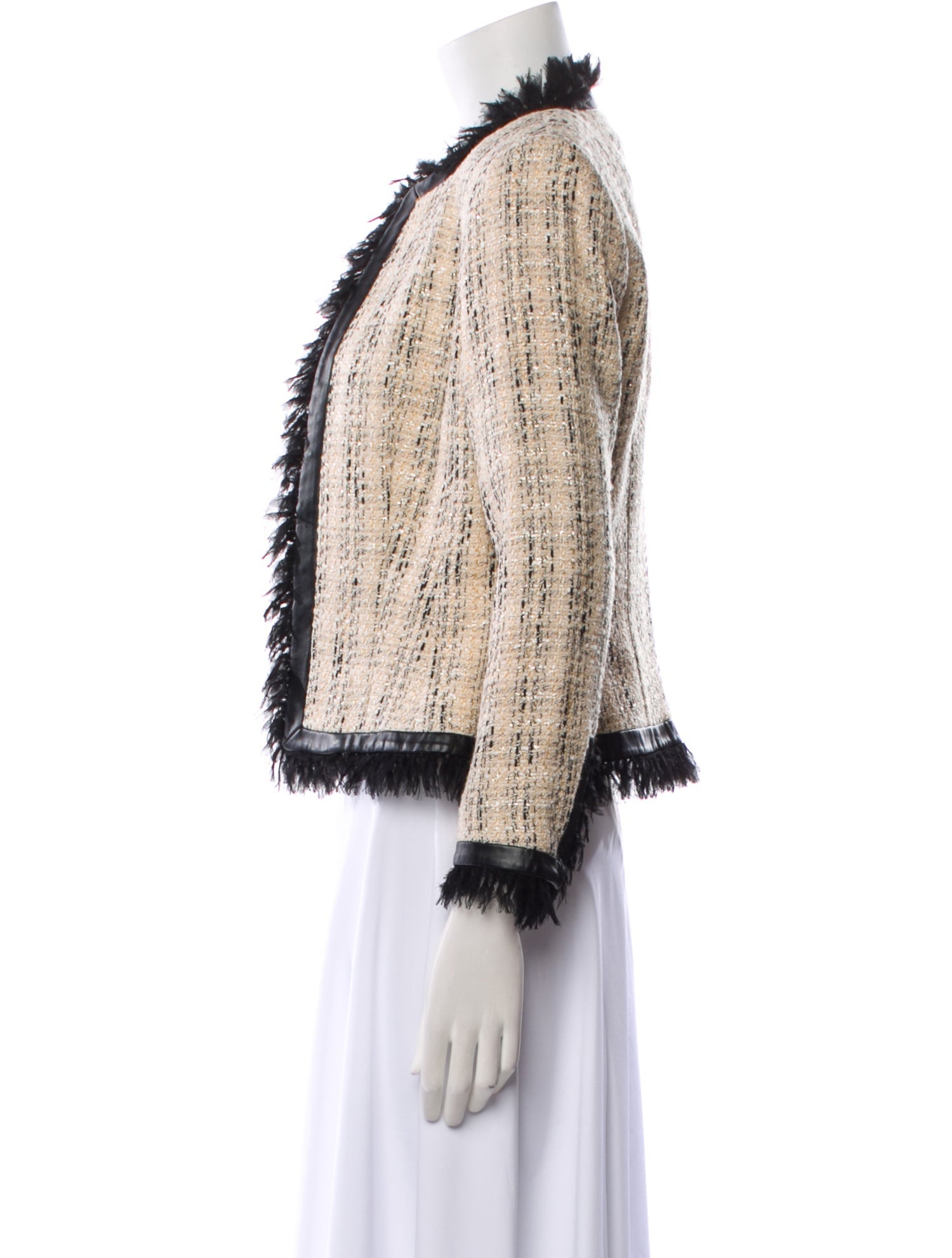 Escada Virgin Wool Tweed Pattern Evening Jacket