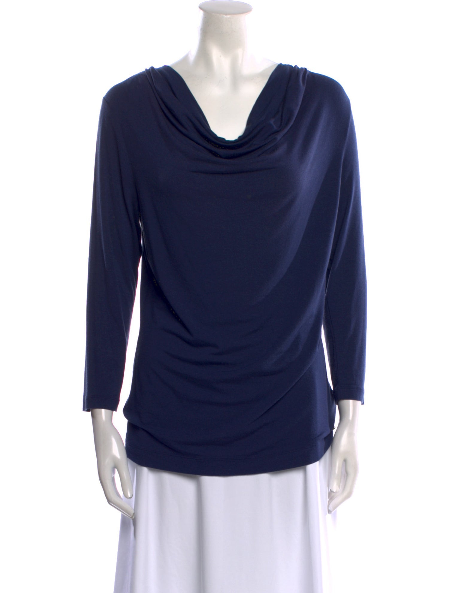 Escada Cowl Neck Long Sleeve Tunic