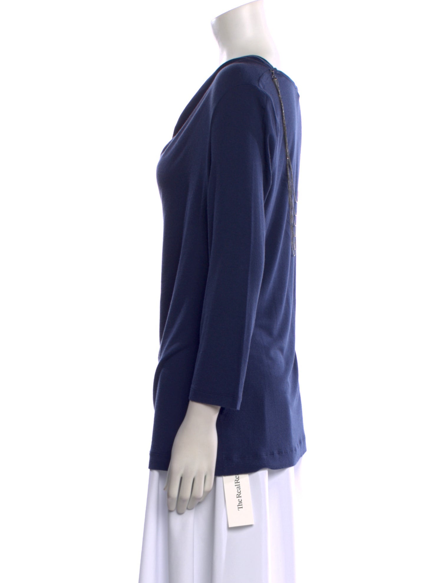 Escada Cowl Neck Long Sleeve Tunic