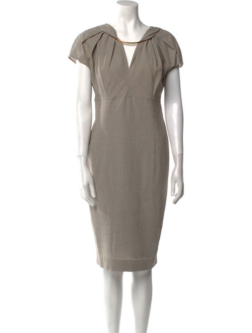 Escada Virgin Wool Knee-Length Dress