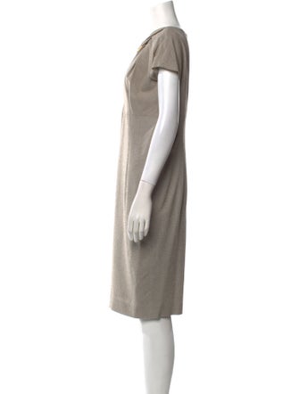 Escada Virgin Wool Knee-Length Dress