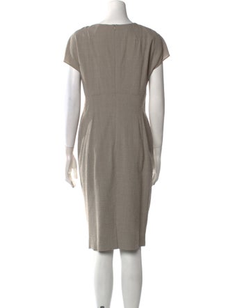 Escada Virgin Wool Knee-Length Dress