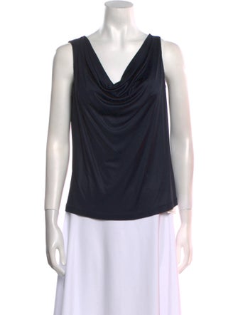 Escada Cowl Neck Sleeveless Top