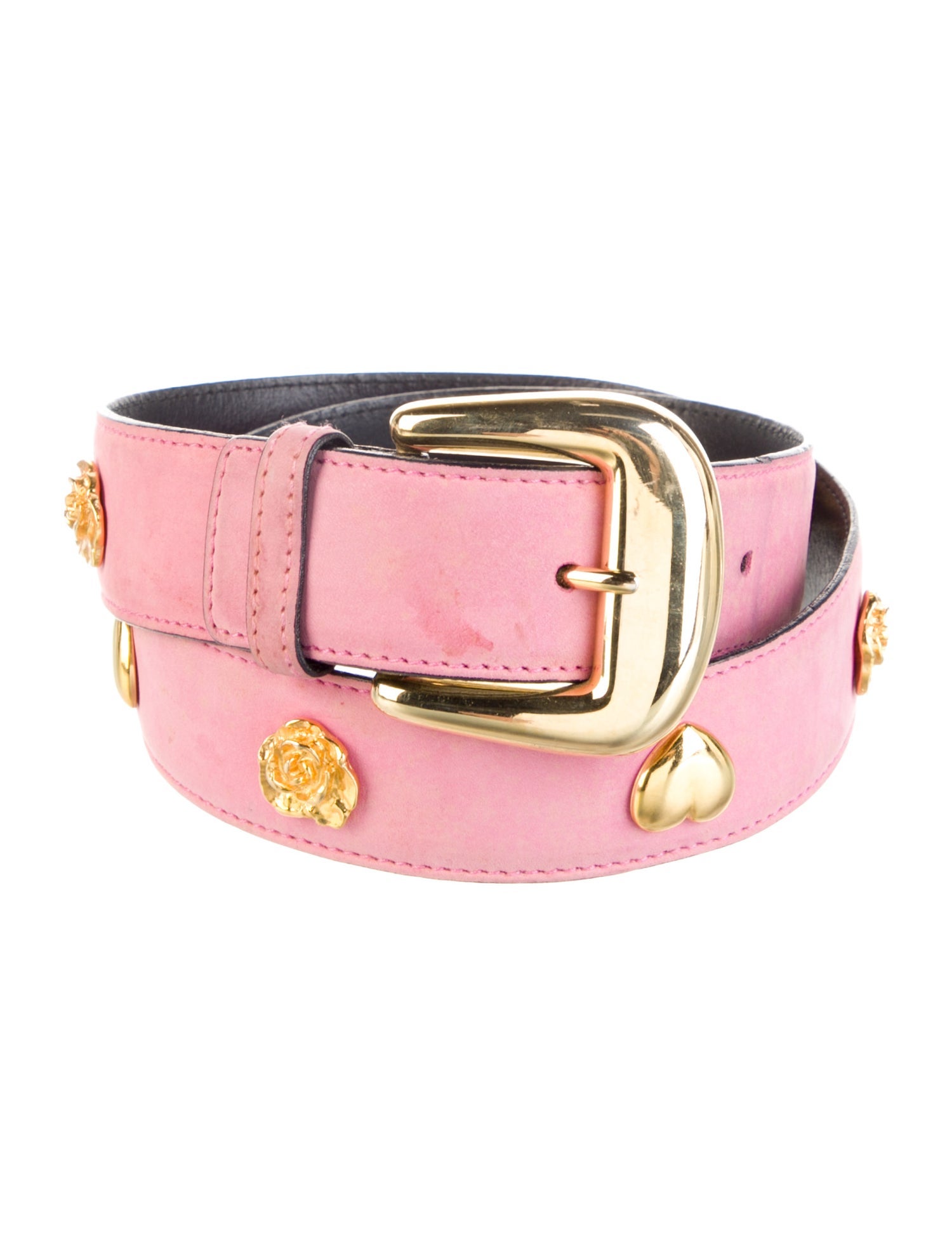Escada Leather Studded Accents Belt
