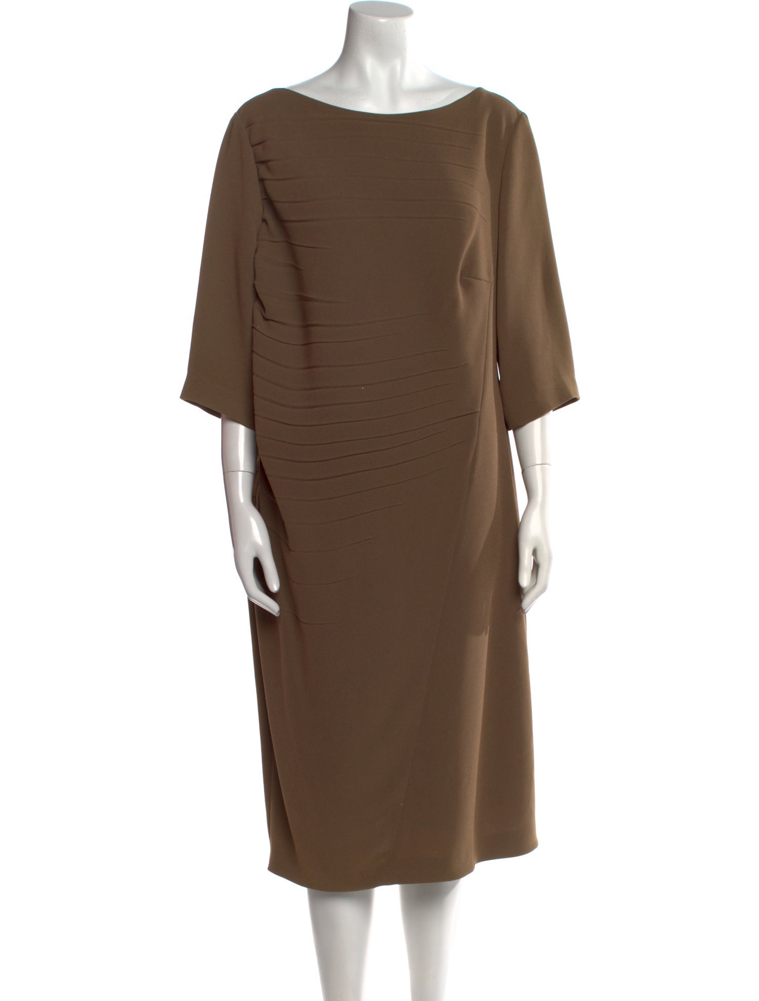 Escada Bateau Neckline Midi Length Dress