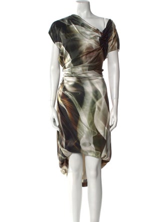 Escada Silk Midi Length Dress