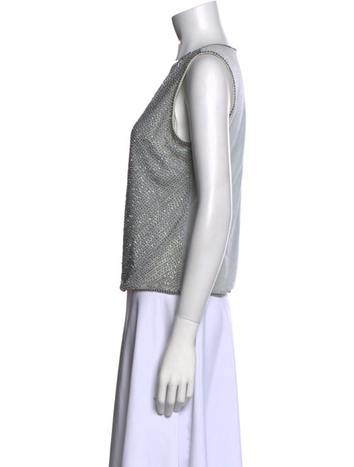 Escada V-Neck Sleeveless Top