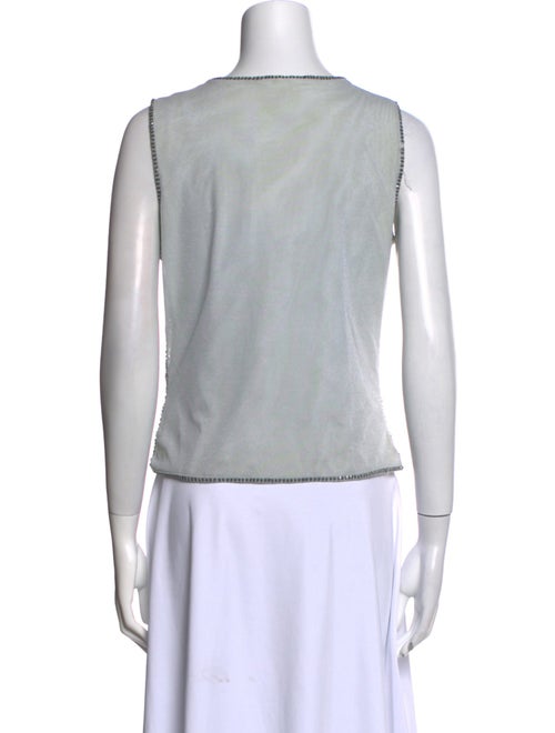 Escada V-Neck Sleeveless Top