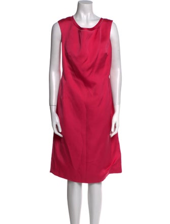 Escada Scoop Neck Knee-Length Dress