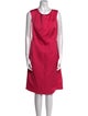 Escada Scoop Neck Knee-Length Dress