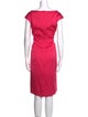 Escada Scoop Neck Knee-Length Dress