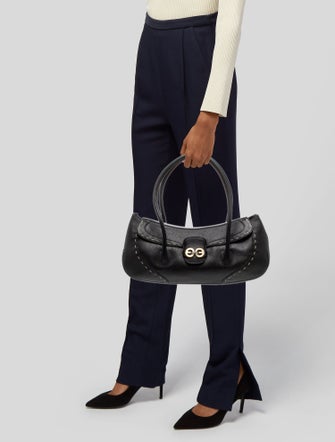Escada Leather Shoulder Bag