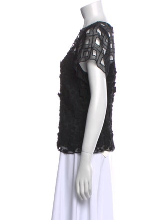 Escada Silk Lace Pattern Blouse