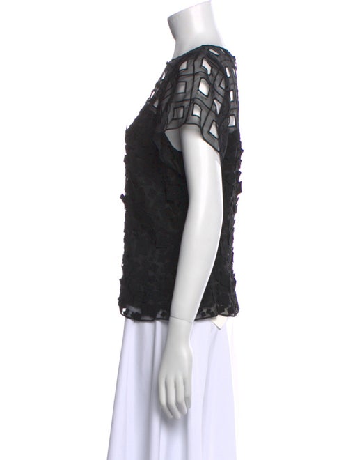 Escada Silk Lace Pattern Blouse