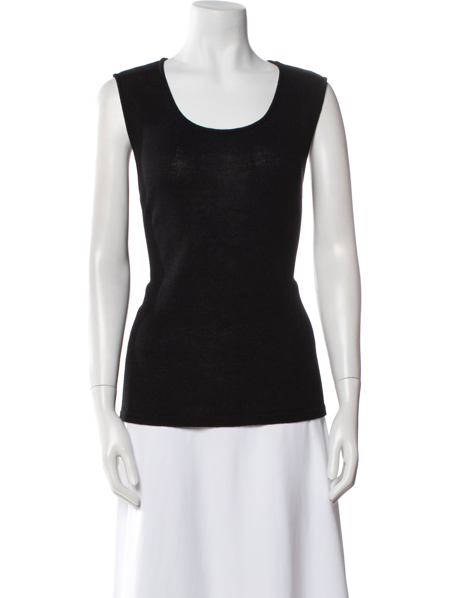 Escada Scoop Neck Sleeveless Top