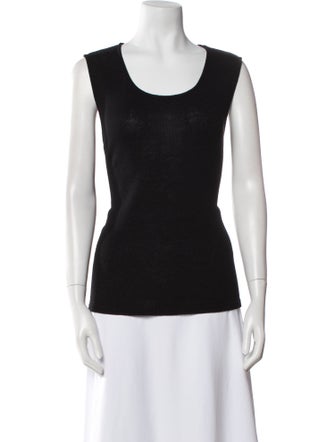 Escada Scoop Neck Sleeveless Top