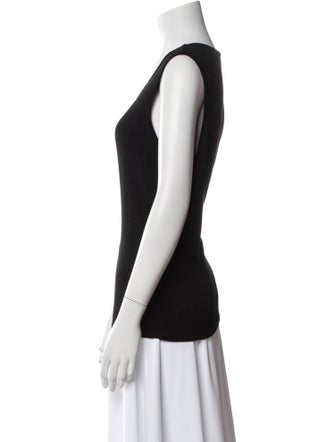 Escada Scoop Neck Sleeveless Top