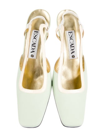Escada Leather Slingback Pumps