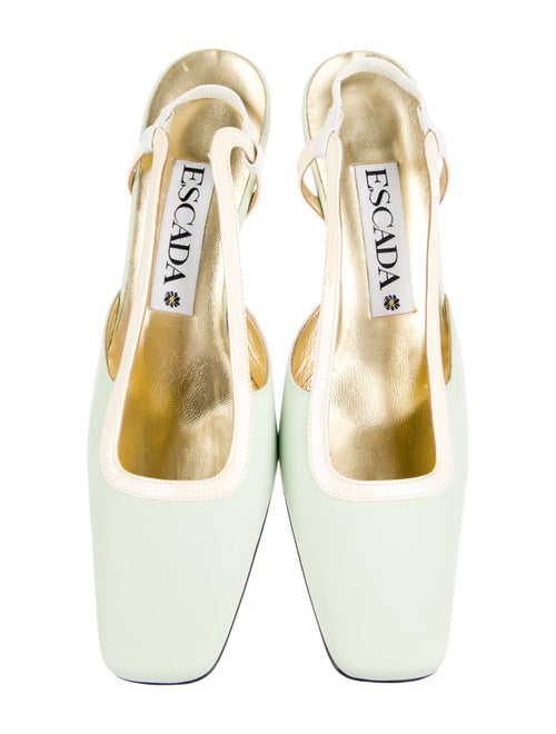 Escada Leather Slingback Pumps