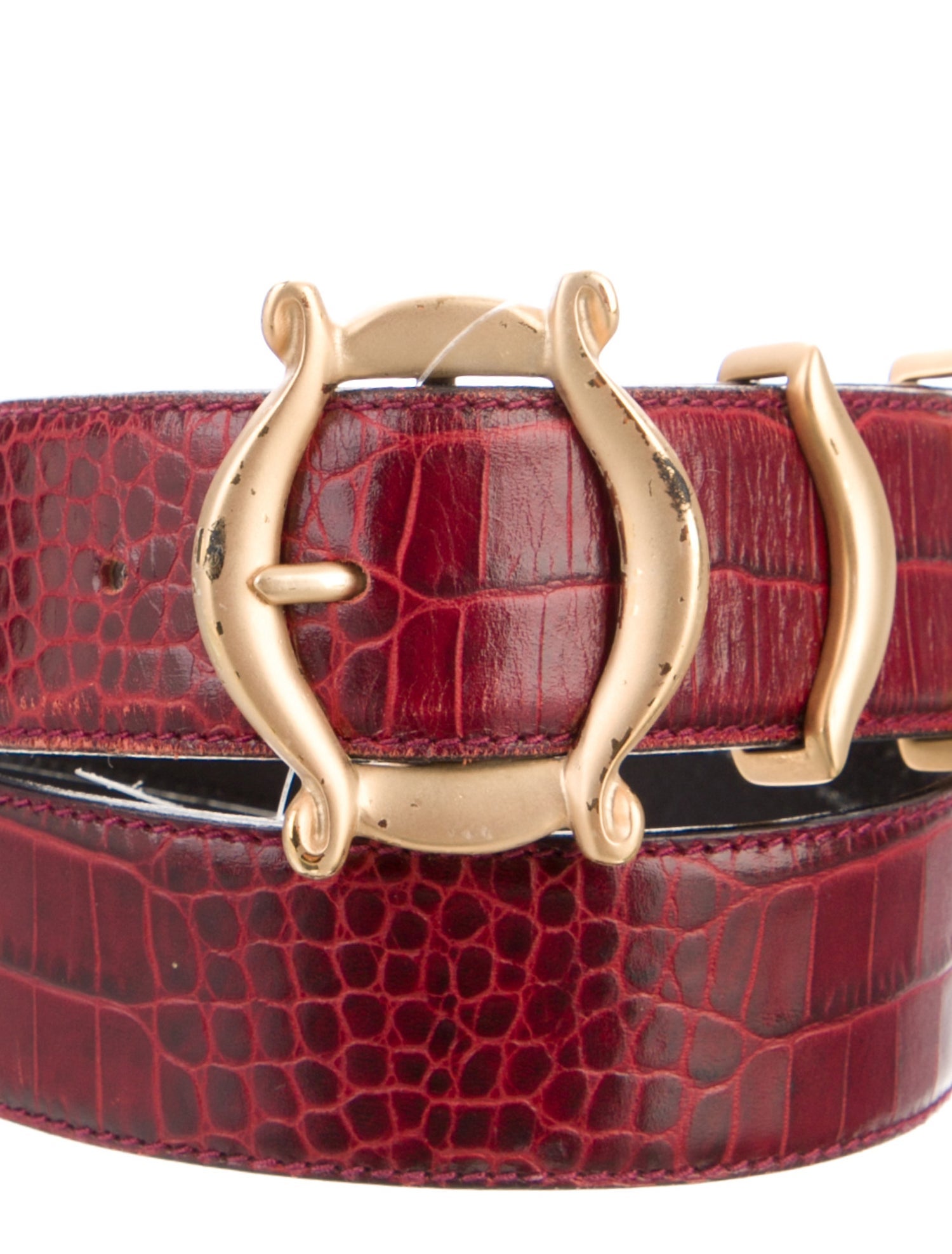 Escada Crocodile Waist Belt