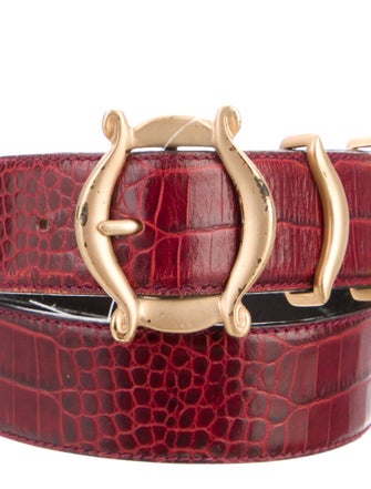 Escada Crocodile Waist Belt