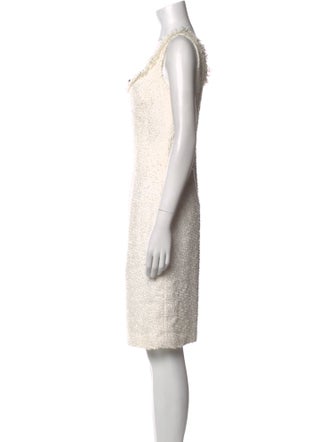 Escada Scoop Neck Midi Length Dress