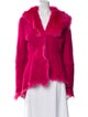 Escada Lambskin Faux Fur Jacket