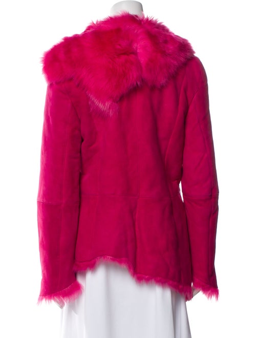 Escada Lambskin Faux Fur Jacket