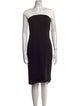 Escada Square Neckline Knee-Length Dress